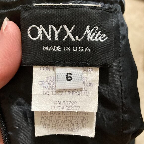 Onyx Nite Strapless Formal Dress Black Size 6 - Picture 12 of 14